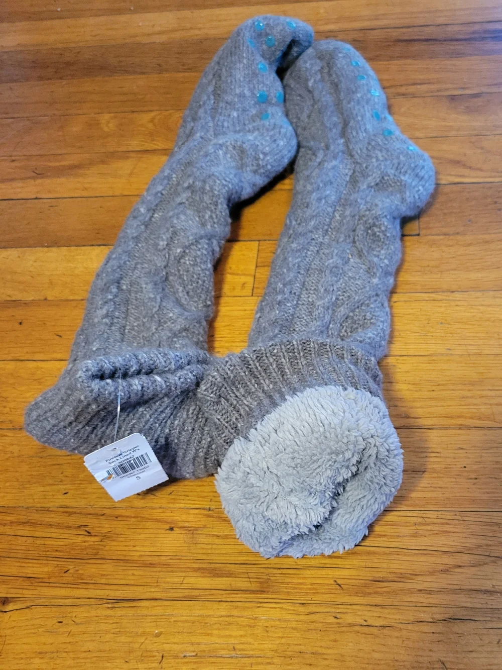 LL Bean Fire Side Lined Gripper Socks